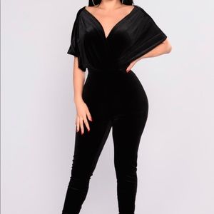 Angel Velvet Jumpsuit - Size Medium